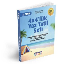 1. Sınıf 4x4'lük Tatil Tekrar Seti | 12 Fasikül+Bilişsel Etkinlikler-2025 - 2