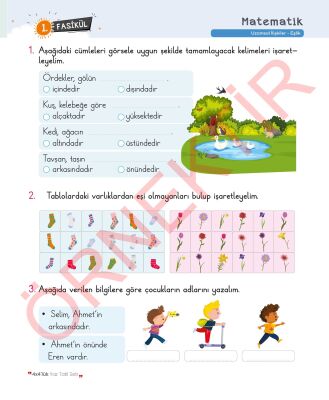 1. Sınıf 4x4'lük Tatil Tekrar Seti | 12 Fasikül+Bilişsel Etkinlikler-2025 - 6