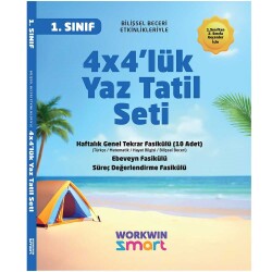 1. Sınıf 4x4'lük Tatil Tekrar Seti | 12 Fasikül+Bilişsel Etkinlikler-2025-2026 - Workwin