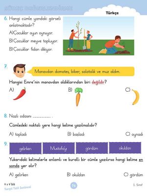 1. Sınıf 4x4’lük Yarıyıl Tatil Serüveni – Bilişsel Etkinlikler 2026 - 3