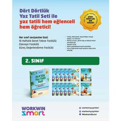 2. Sınıf 4x4'lük Tatil Tekrar Seti | 12 Fasikül+Bilişsel Etkinlikler-2025 - 3