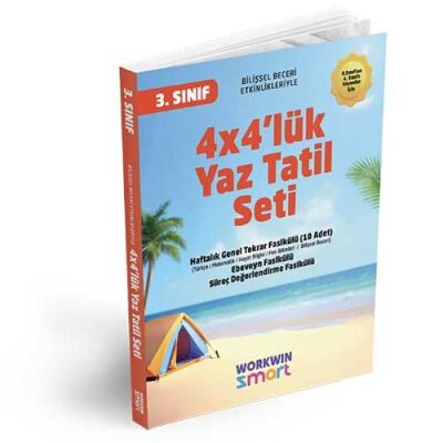 3. Sınıf 4x4'lük Tatil Tekrar Seti | 12 Fasikül+Bilişsel Etkinlikler-2025 - 2