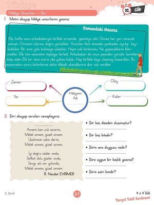 3. Sınıf 4x4’lük Yarıyıl Tatil Serüveni – Bilişsel Etkinlikler 2026 - 9