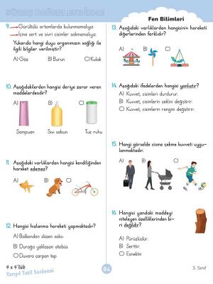 3. Sınıf 4x4’lük Yarıyıl Tatil Serüveni – Bilişsel Etkinlikler 2026 - 19