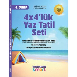 4. Sınıf 4x4'lük Tatil Tekrar Seti | 12 Fasikül+Bilişsel Etkinlikler-2025-2026 - Workwin
