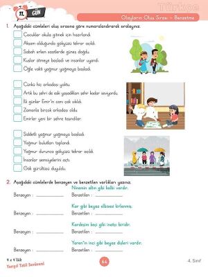 4. Sınıf 4x4’lük Yarıyıl Tatil Serüveni – Bilişsel Etkinlikler 2026 - 8