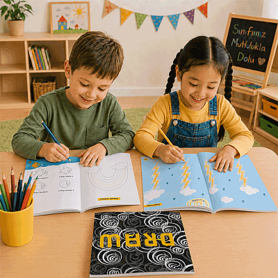 4+ Yaş 6'lı SET | IQ, Dikkat ve Yetenek Geliştiren Kitaplar Serisi - 5