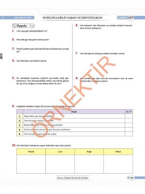 5. Sınıf Tüm Dersler Konu Özetli Yazılı Hazırlık Seti 1 ve 2. Dönem - 8