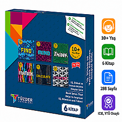 10+ Yaş 6'LI SET | IQ, Dikkat ve Yetenek Geliştiren Kitaplar Serisi - TÜZDER Yayınları