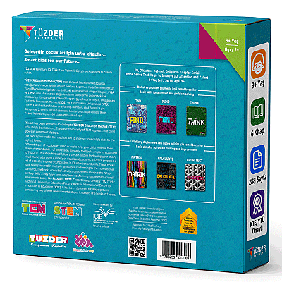 9+ Yaş 6'LI SET | IQ, Dikkat ve Yetenek Geliştiren Kitaplar Serisi - 8