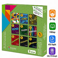 8+ Yaş 9'LU SET | IQ, Dikkat ve Yetenek Geliştiren Kitaplar Serisi - TÜZDER Yayınları