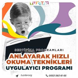 Anlayarak Hızlı Okuma Teknikleri Online Uygulayıcı Programı - TÜZDER