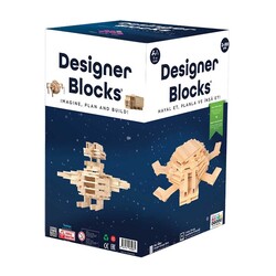 Designer Blocks 100 Doğal Ahşap Parça 3+ Yaş 1+ Oyuncu - 6