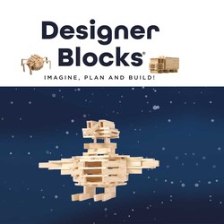Designer Blocks 100 Doğal Ahşap Parça 3+ Yaş 1+ Oyuncu - 3