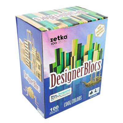 ZETKA Desinger Blocks 100 Parça 3+ Yaş 1+ Oyuncu