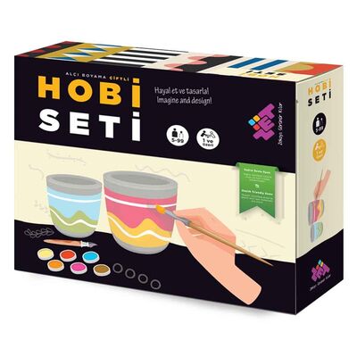 Hobi Alçı Boyama Seti Çiftli 5+ Yaş 1+ Oyuncu - 2