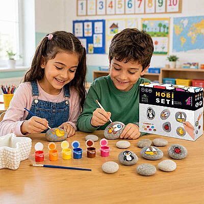 Hobi Seti Taş Boyama 3+ Yaş 1+ Oyuncu - 4