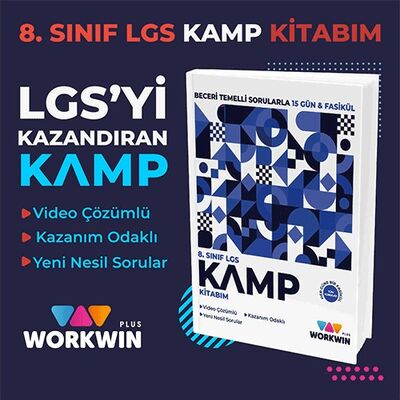 LGS 15 Fasikül Video Çözümlü Kamp Kitabı Workwin Plus - 7