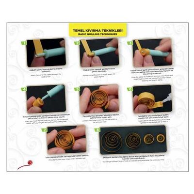 QUILLING Art Craft-El Becerileri Serisi 4-8 Yaş