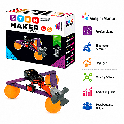 STEAM - MAKER ELEKTRONİK SETİ Level-1 5+ Yaş 1+ Oyuncu (Sadece Elektronik Malzemeler) - 5