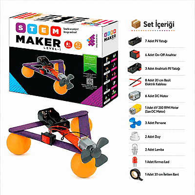 STEAM - MAKER ELEKTRONİK SETİ Level-1 5+ Yaş 1+ Oyuncu (Sadece Elektronik Malzemeler) - 3