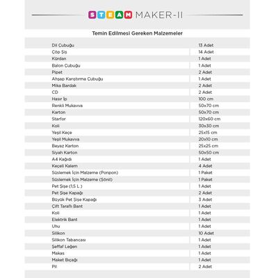 STEAM - MAKER ELEKTRONİK SETİ Level-2 5+ Yaş 1+ Oyuncu (Sadece Elektronik Malzemeler) - 3