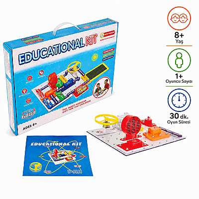 EDUCATIONAL KIT Eğlenceli ve Öğretici Elektronik Deney Seti 300+ Deney 8+ Yaş - 1