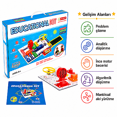 EDUCATIONAL KIT Eğlenceli ve Öğretici Elektronik Deney Seti 300+ Deney 8+ Yaş - 5