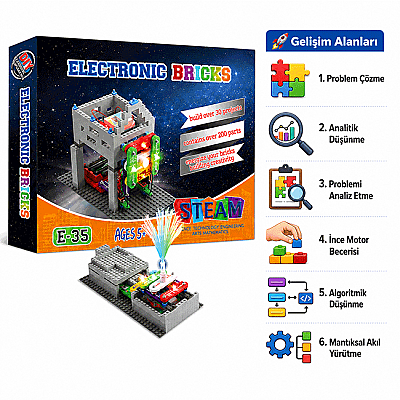Electronic Bricks Elektronik Deney Seti 200+ Deney 5+ Yaş 1+ Oyuncu - 5
