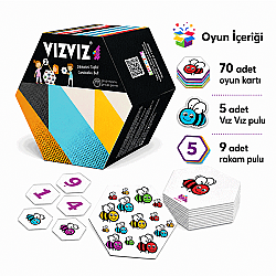 VIZ VIZ Dikkat ve Zeka Oyunu 4+ Yaş 8 Oyuncu - 3