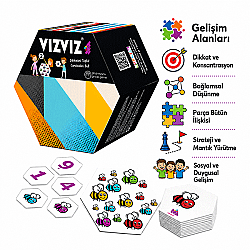 VIZ VIZ Dikkat ve Zeka Oyunu 4+ Yaş 8 Oyuncu - 5
