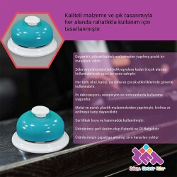 ZET Zeka Oyun-Resepsiyon-Restoran Zili Kaliteli Malzeme ve Ses 7,9x4,5 cm - 4