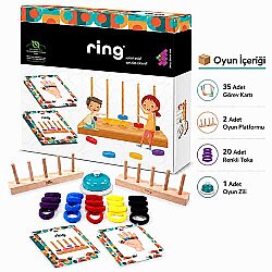 Ring Ahşap Zeka ve Akıl Oyunu 3+ Yaş 2 Oyuncu - 3