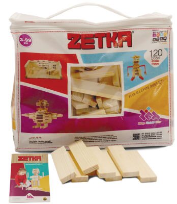 ZET Zeka ZETKA 120 PARÇA Ahşap Denge Oyunu 3+ Yaş 1+ Oyuncu - 1