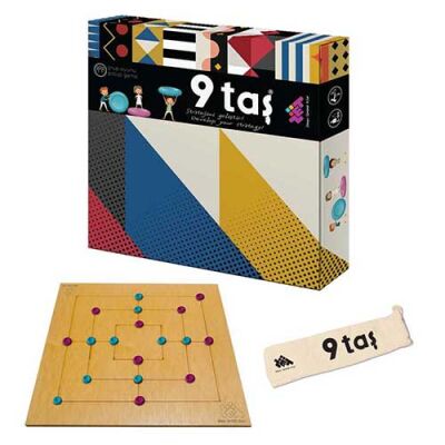 9 Taş & 3 Taş Zeka ve Akıl Oyunu 5+ Yaş 2 Oyuncu - 1