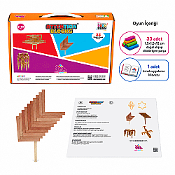 ATTENTION BLOCKS 33 Ahşap Parça Denge Oyunu 3+ Yaş 1+ Oyuncu - 3