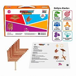 ATTENTION BLOCKS 33 Ahşap Parça Denge Oyunu 3+ Yaş 1+ Oyuncu - 6