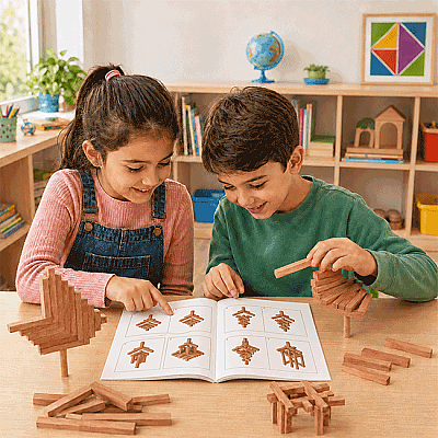 ATTENTION BLOCKS 33 Ahşap Parça Denge Oyunu 3+ Yaş 1+ Oyuncu - 2