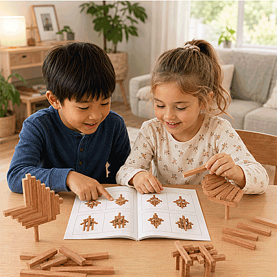 ATTENTION BLOCKS 33 Ahşap Parça Denge Oyunu 3+ Yaş 1+ Oyuncu - 4
