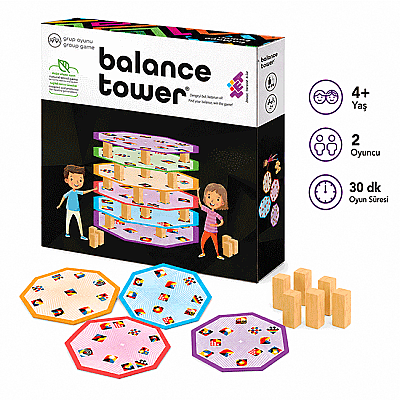 Balance Tower Zeka ve Akıl Oyunu 4+ Yaş 2 Oyuncu - 1