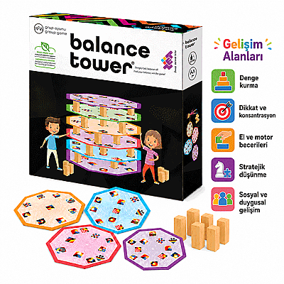 Balance Tower Zeka ve Akıl Oyunu 4+ Yaş 2 Oyuncu - 5