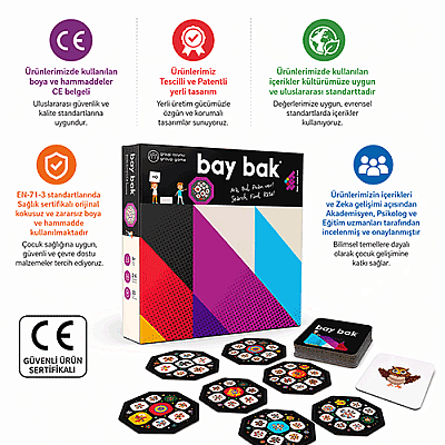 BAY BAK Zeka ve Akıl Oyunu 4+ Yaş 8 Oyuncu - 5