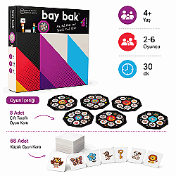 BAY BAK Zeka ve Akıl Oyunu 4+ Yaş 8 Oyuncu - 2