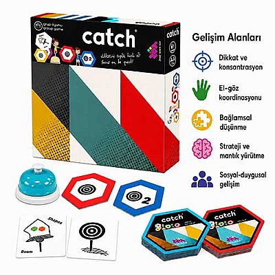 CATCH Zeka ve Akıl Oyunu 4+ Yaş 2-6 Oyuncu - 5