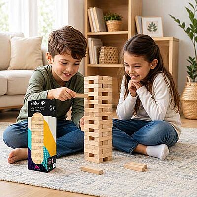 ÇEKUP Ahşap Denge Oyunu 3+ Yaş 2+ Oyuncu - 4