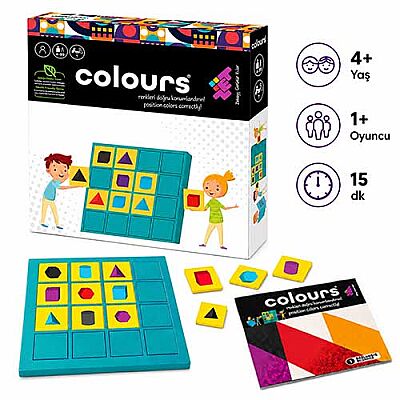 COLOURS (Renklerle Sudoku) Zeka ve Akıl Oyunu 4+ Yaş 1 Oyuncu - 1