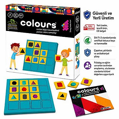 COLOURS (Renklerle Sudoku) Zeka ve Akıl Oyunu 4+ Yaş 1 Oyuncu - 6