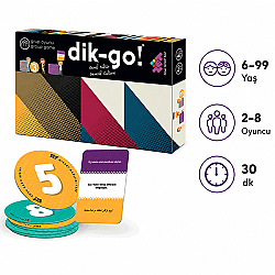 DİK-GO Genel Kültür Zeka Oyunu 6+ Yaş 8 Oyuncu - ZET Zeka