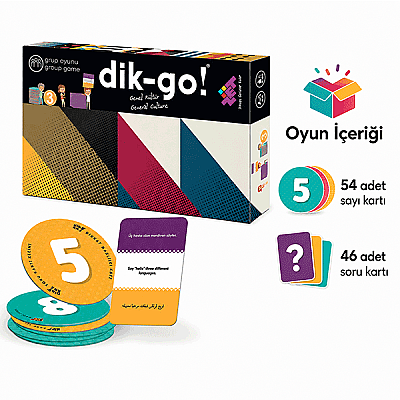 DİK-GO Genel Kültür Zeka Oyunu 6+ Yaş 8 Oyuncu - 3
