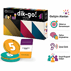 DİK-GO Genel Kültür Zeka Oyunu 6+ Yaş 8 Oyuncu - 5